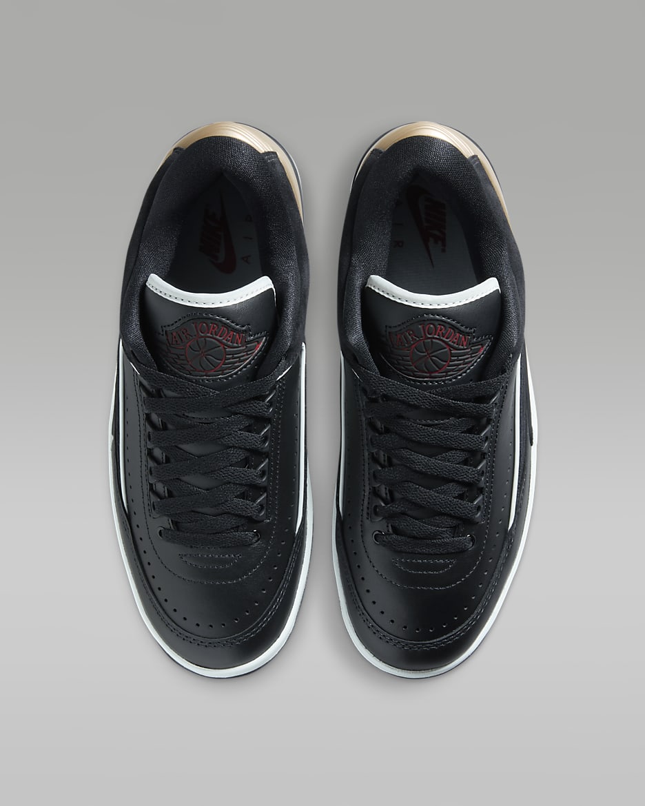 Air Jordan 2 Retro Low Black Varsity Red Women s Shoes. Nike